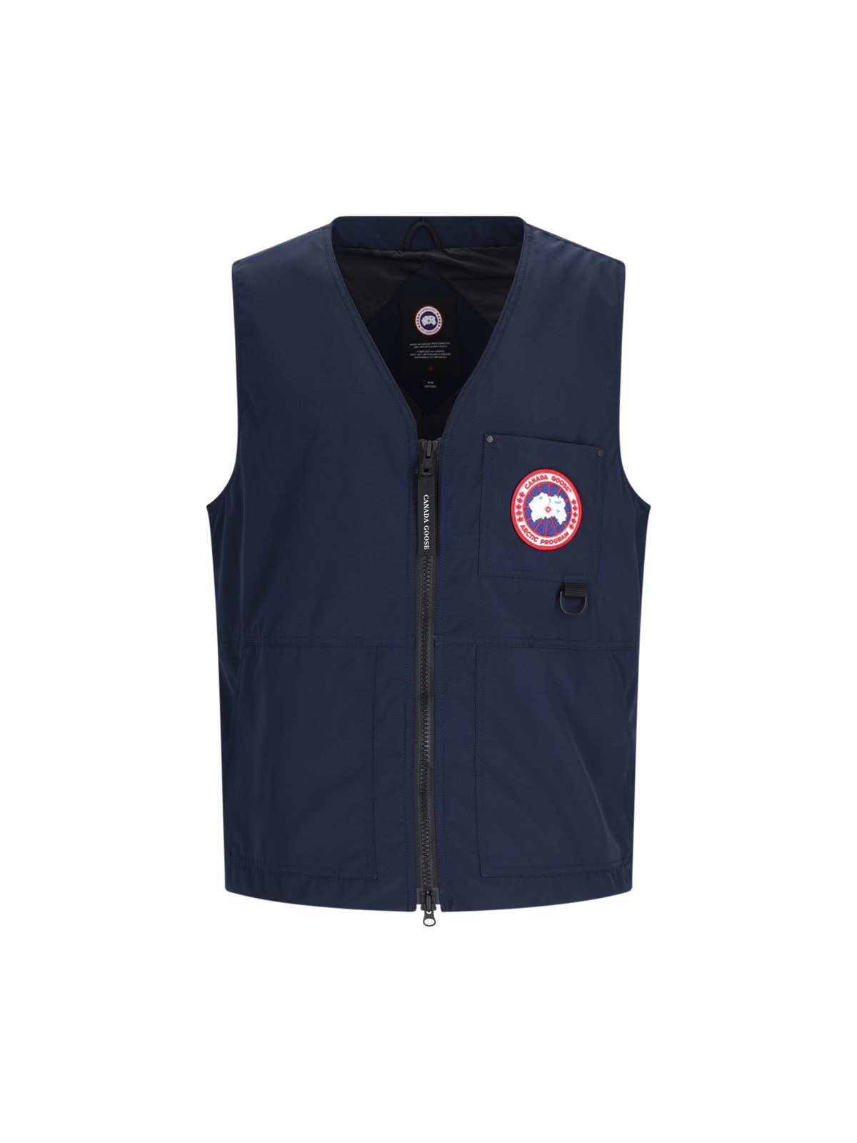 Canada Goose Canmore Logo-patch Gilet In Blue