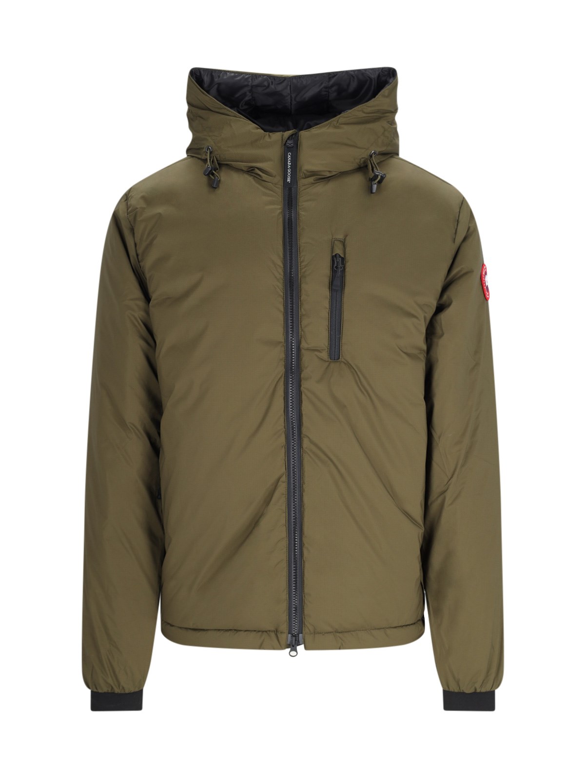 Shop Canada Goose 'lodge Hoody' Down Jacket In Green
