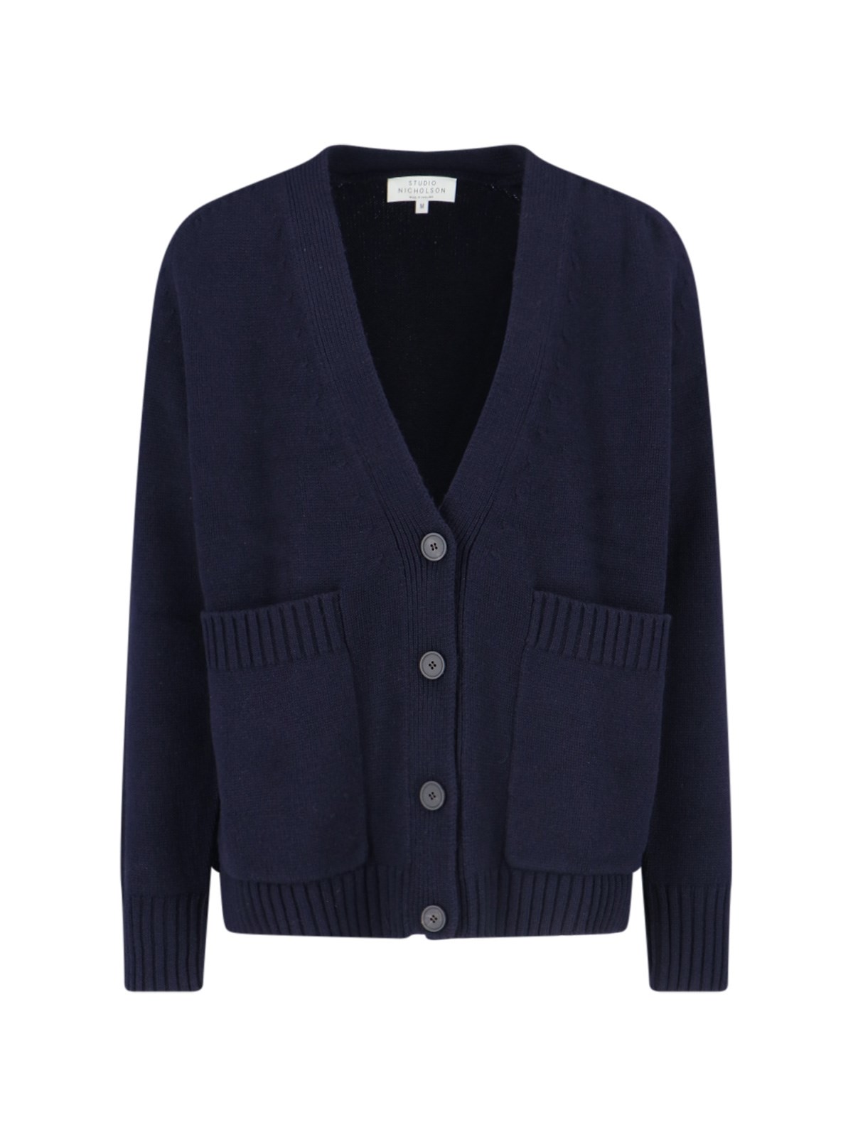 Shop Studio Nicholson 'sen 5gg' Knit Cardigan In Blue