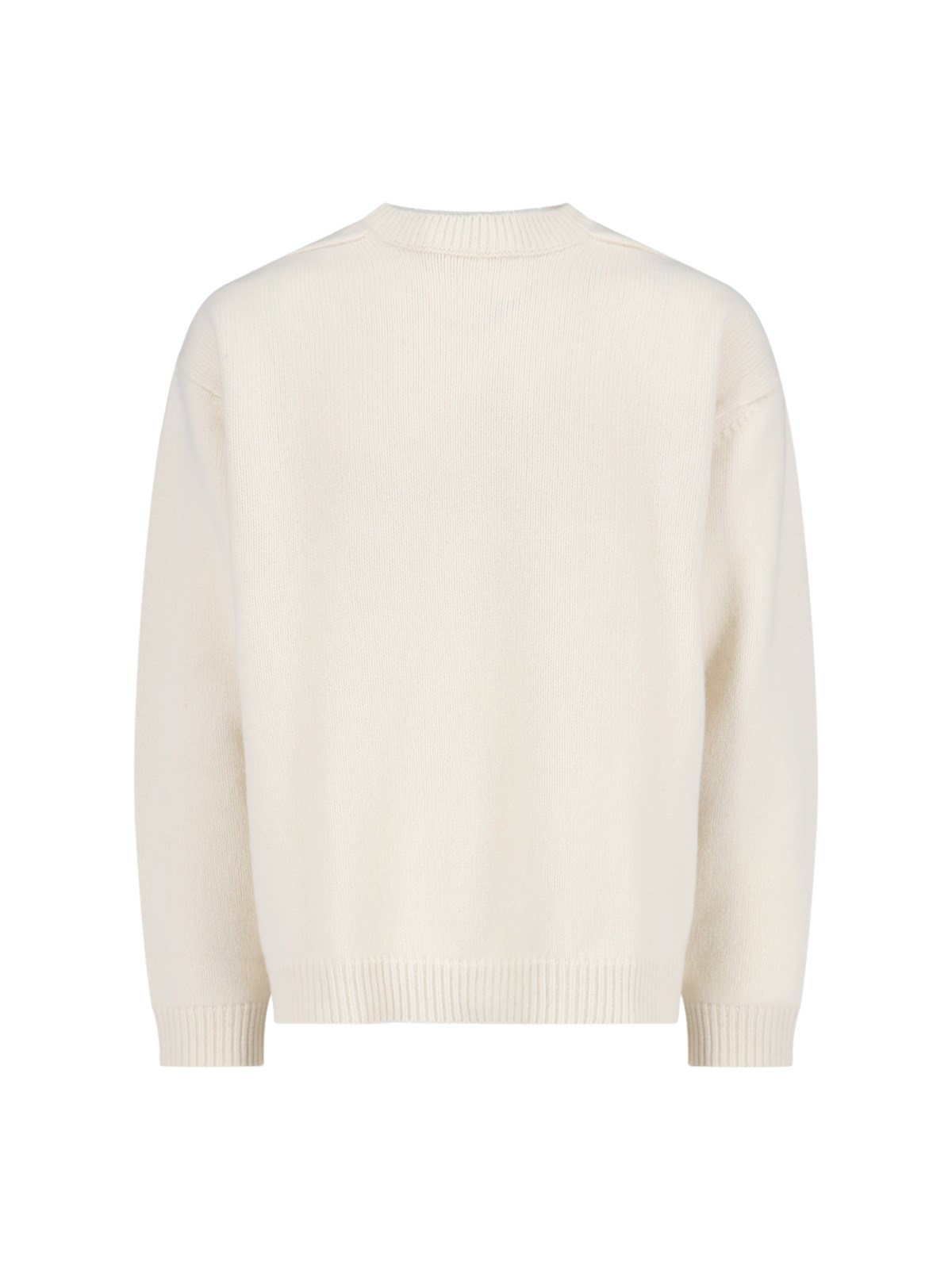 Shop Studio Nicholson Basic Sweater "hemyl" In White