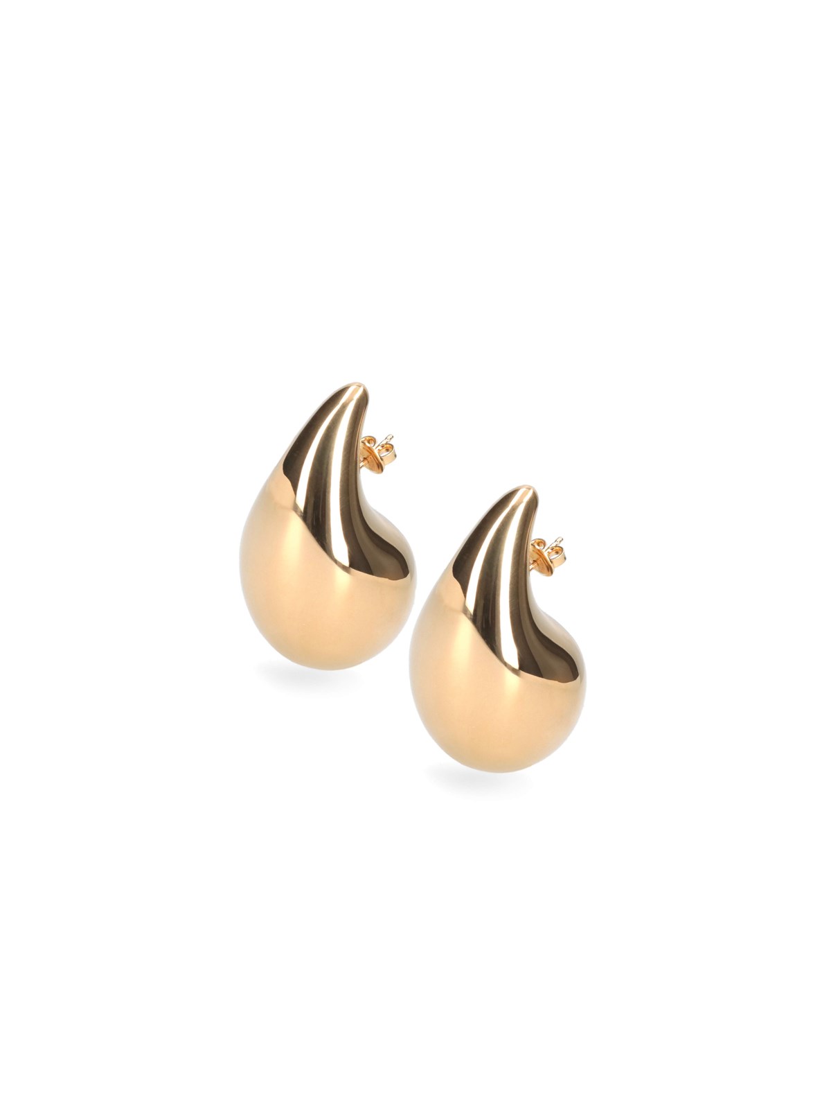 Bottega Veneta 'drop' Large Earrings In Gold