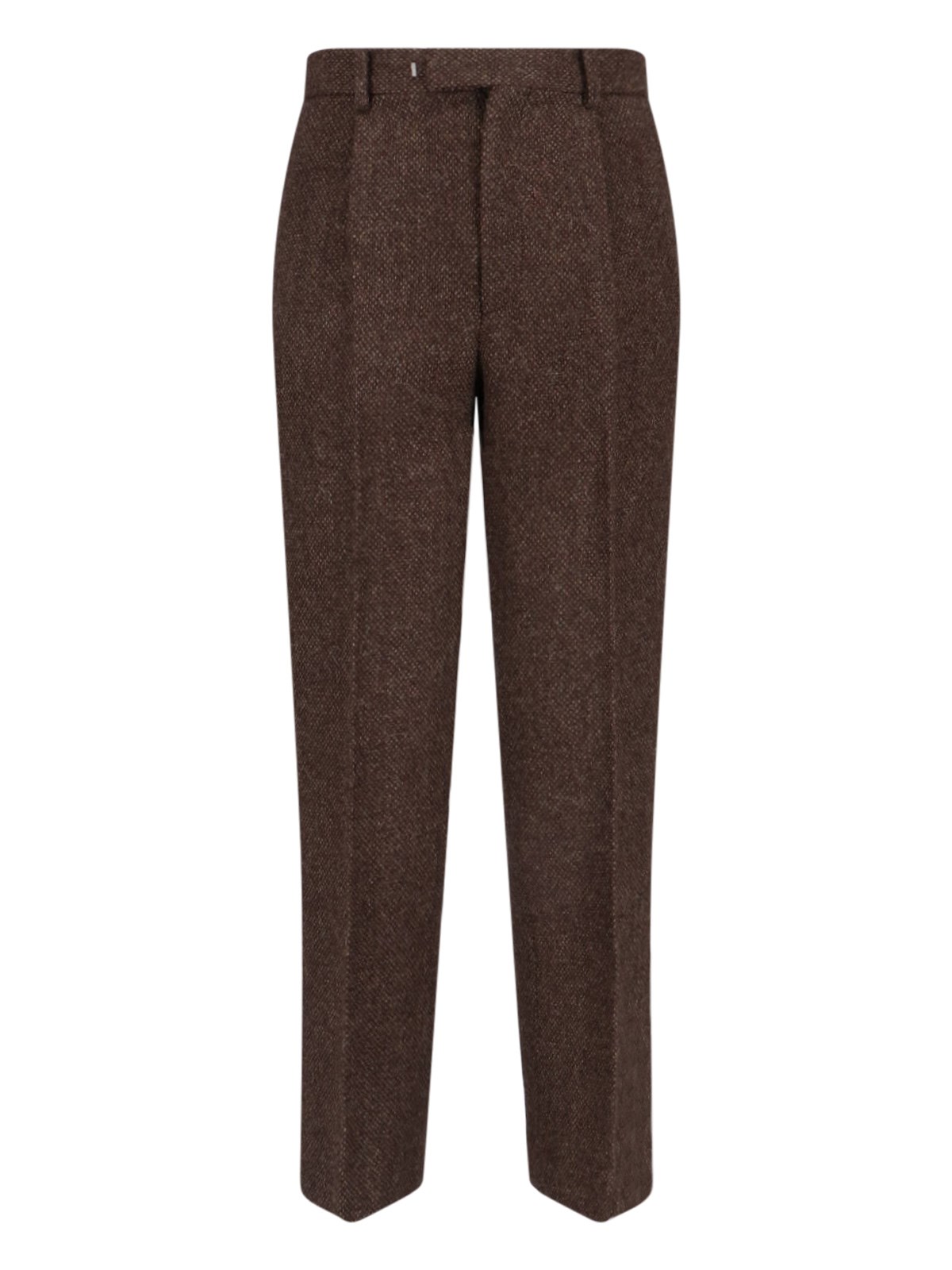 Shop Auralee Tailored Trousers In Brown