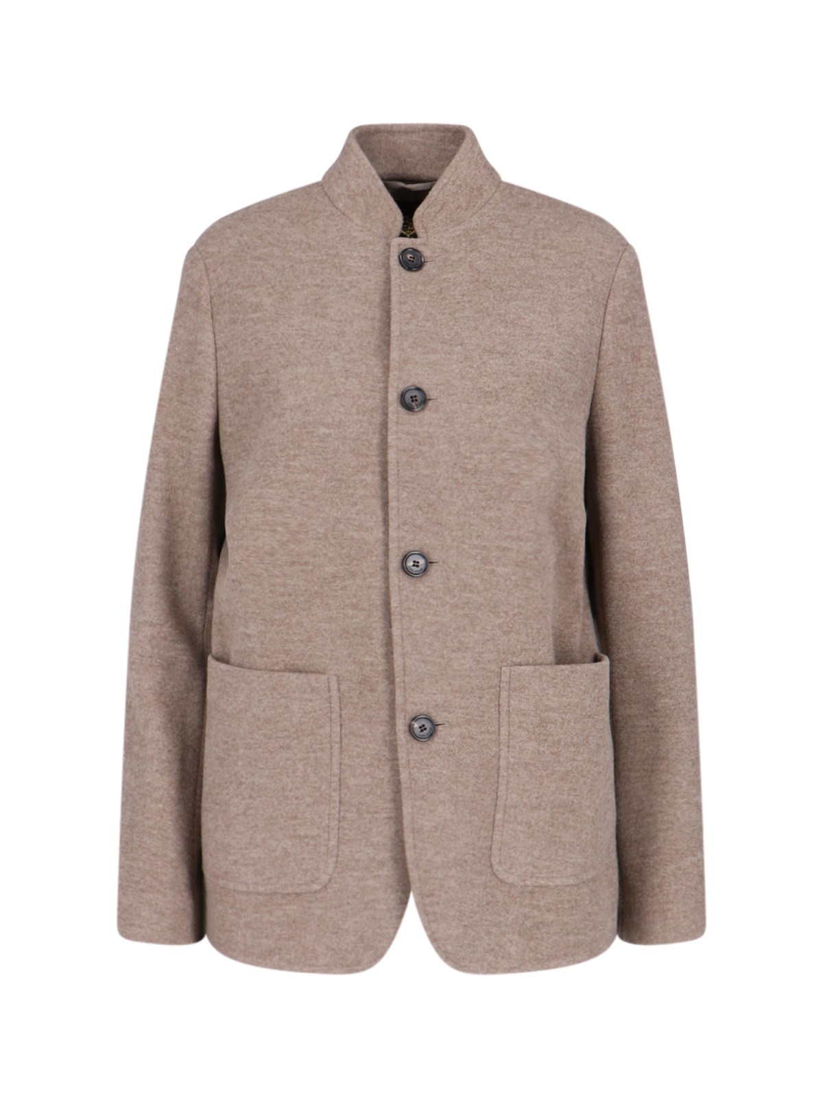 Shop Loro Piana 'spagna' Single-breasted Virgin Wool Jacket In Brown