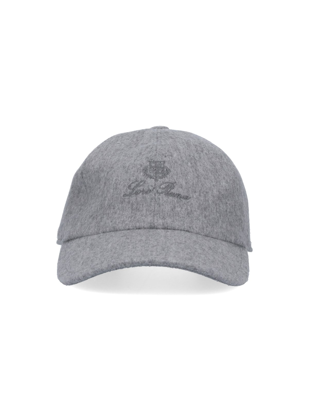 Shop Loro Piana Logo Baseball Cap In Gray