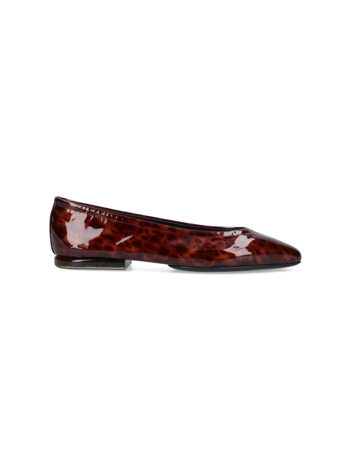 Shop Loro Piana Animal Print Ballet Flats "primula" In Brown