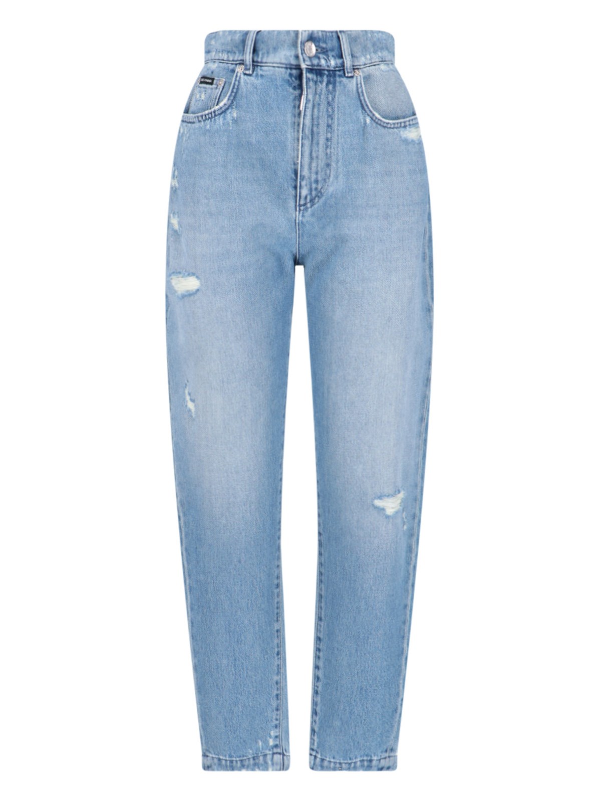 Shop Dolce & Gabbana 'amber' Jeans In Light Blue