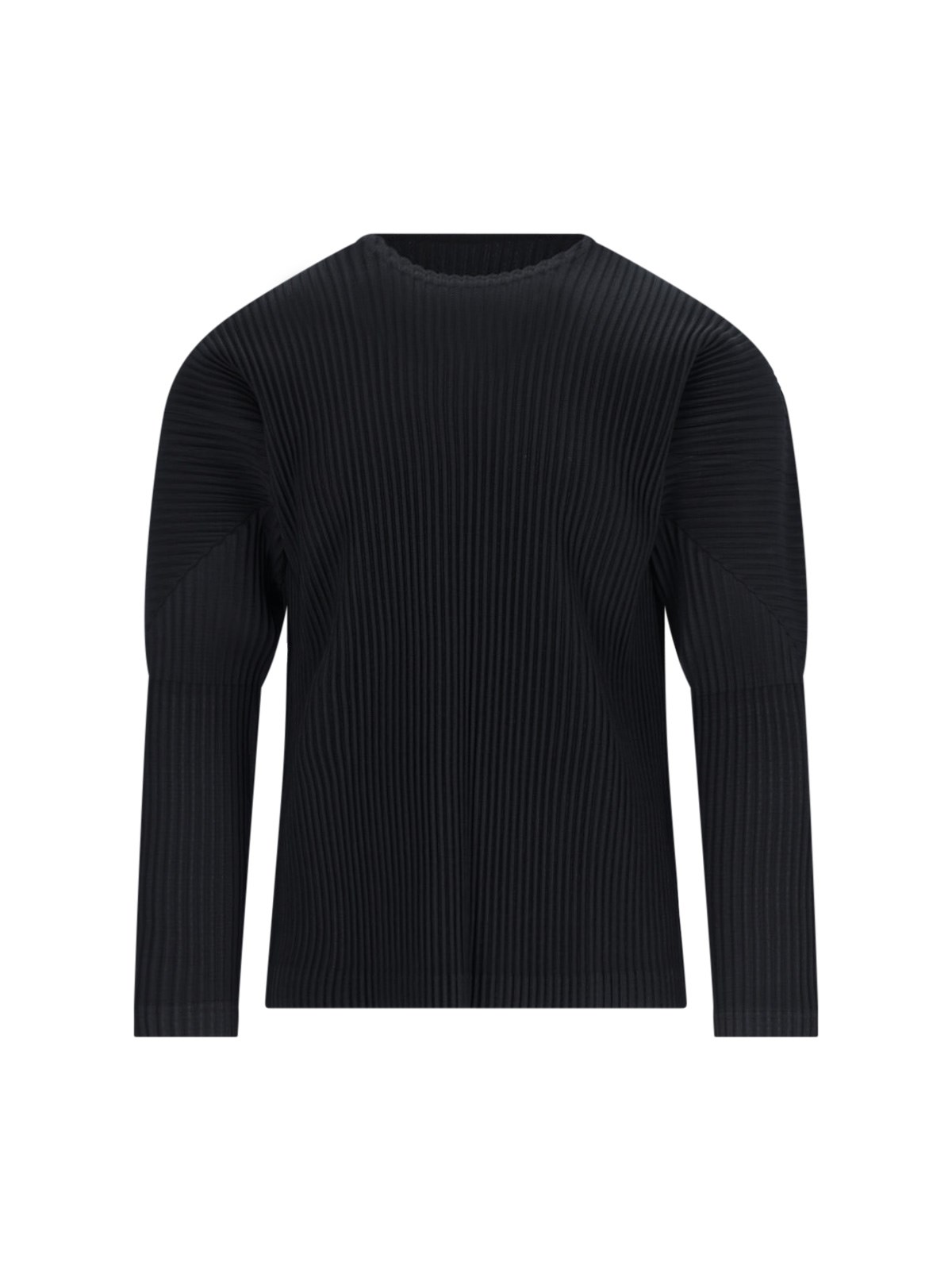 Shop Homme Plisse Pleated T-shirt In Black  