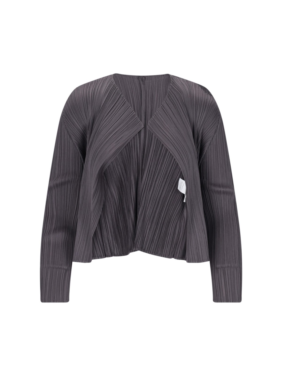 Shop Pleats Please 'monthly Colors September' Pleated Cardigan In Gray