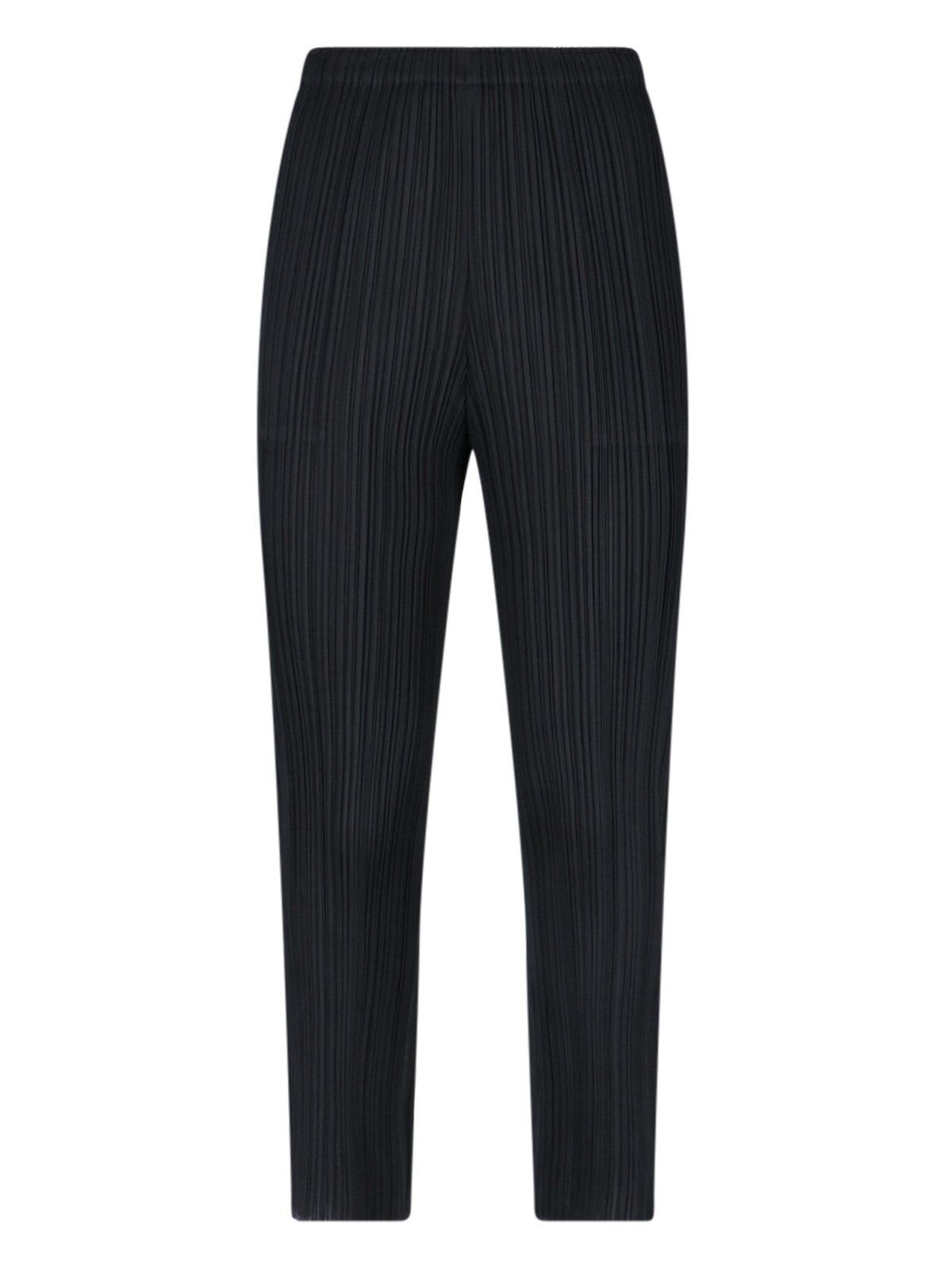 Shop Pleats Please Pleated Straight Pants In Black  