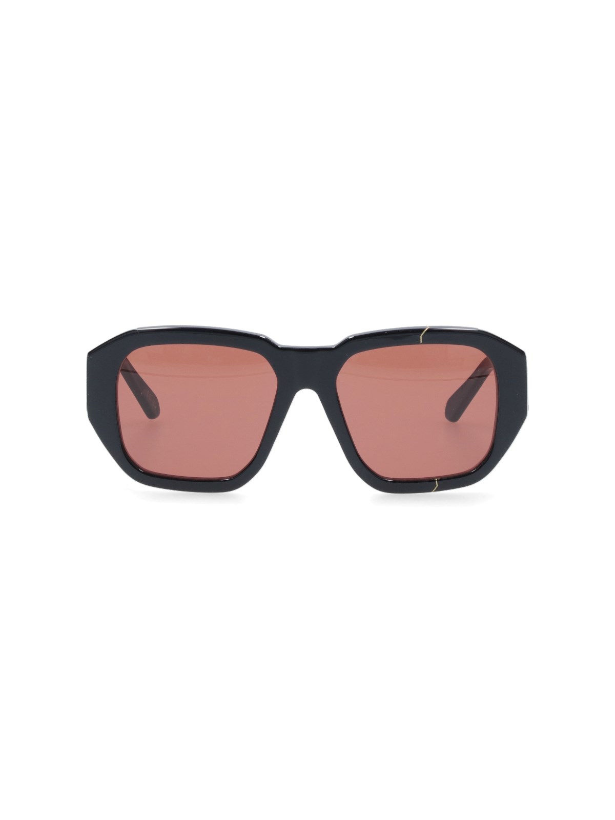 Shop Facehide 'broken Cosmo' Sunglasses In Red