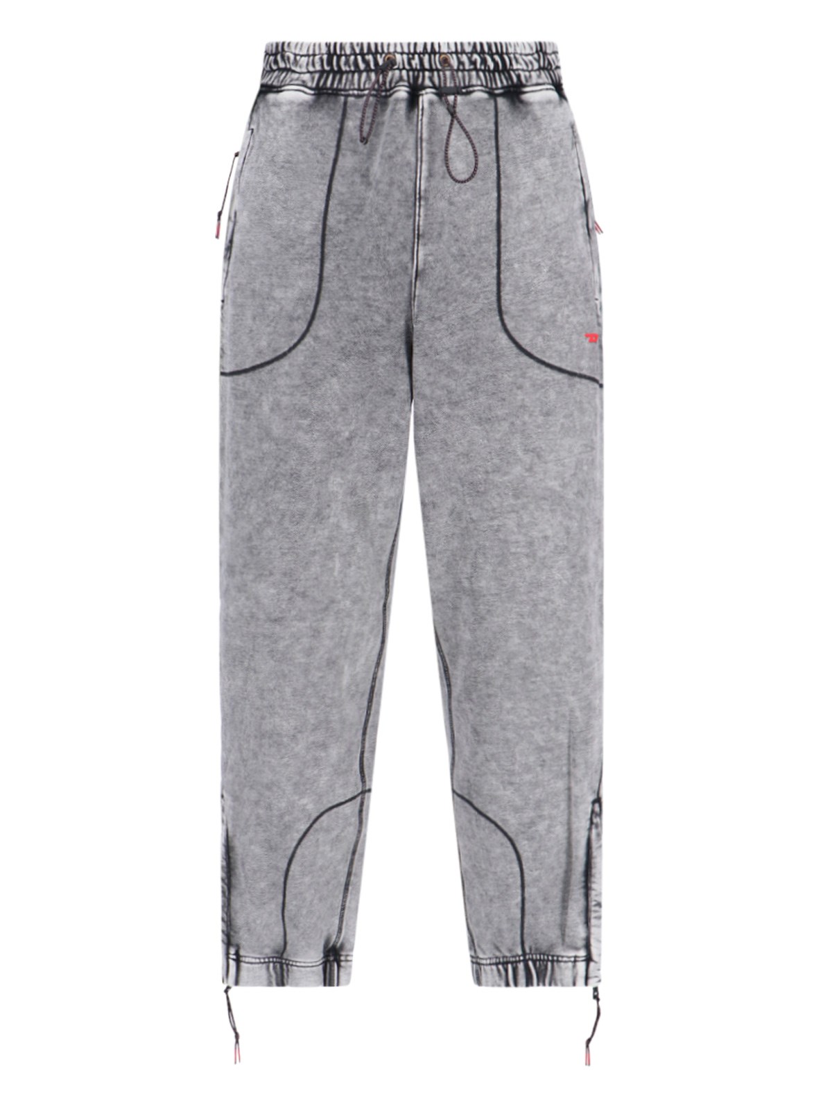 Shop Diesel 'amsb-quentin-ht57' Track Pants In Gray