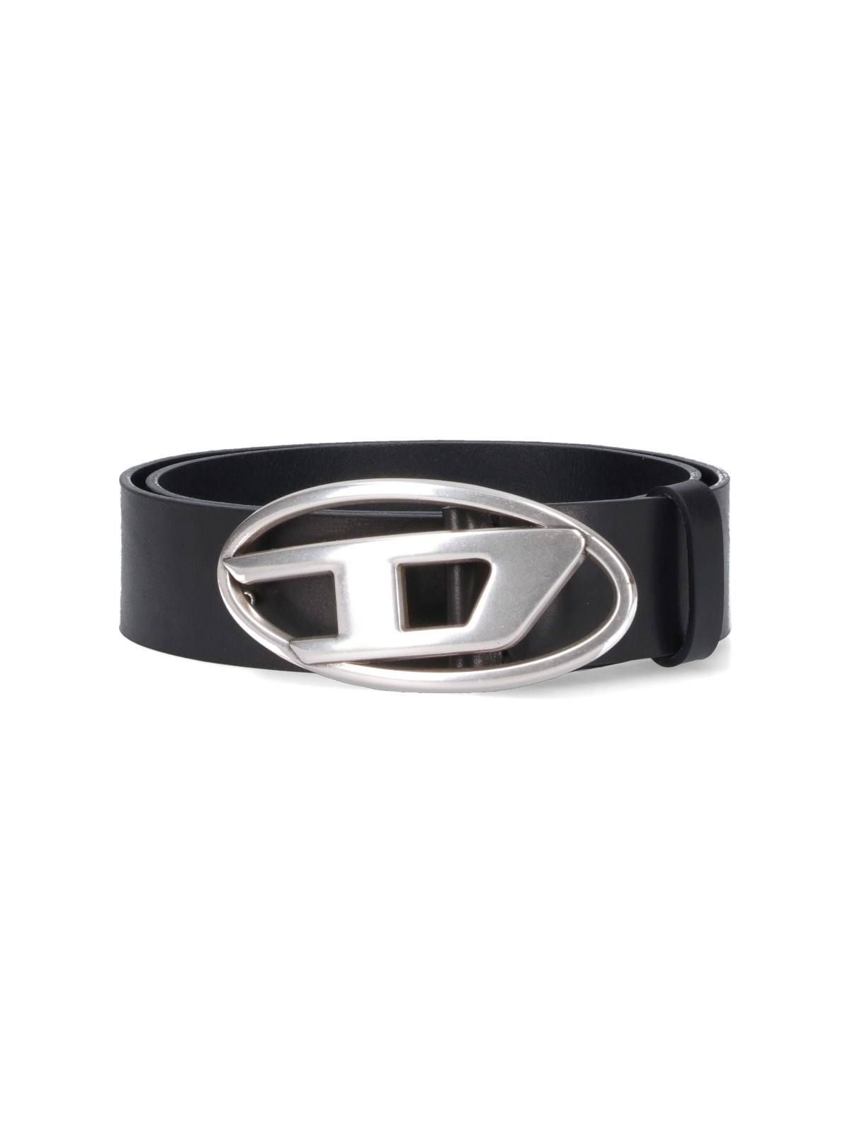 Shop Diesel Logo Belt In Black  