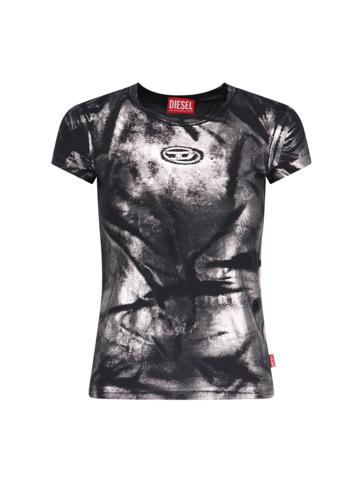 Shop Diesel 't-angie-p1' T-shirt In Black  