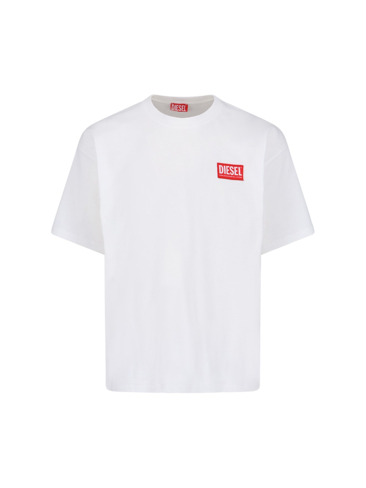 Shop Diesel 't-just-nlabel' T-shirt In White