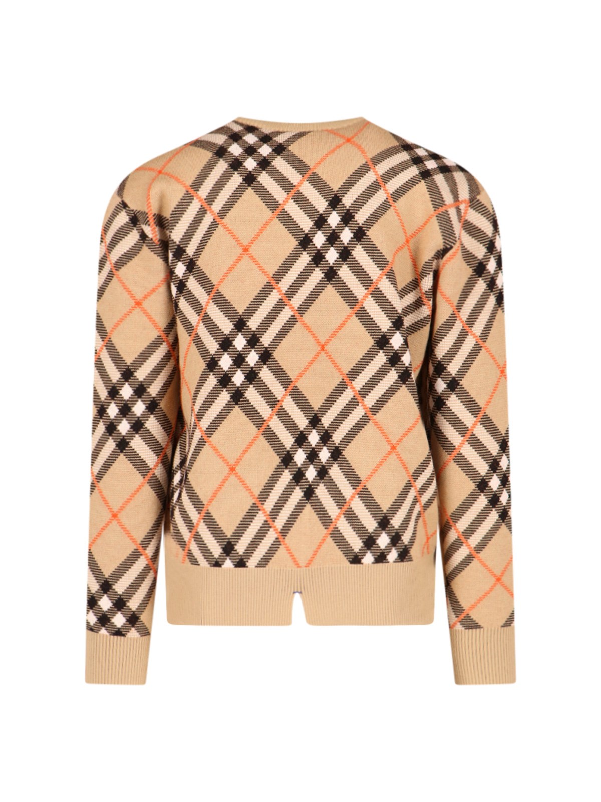 Burberry 'check' crew neck sweater available on SUGAR - 159701