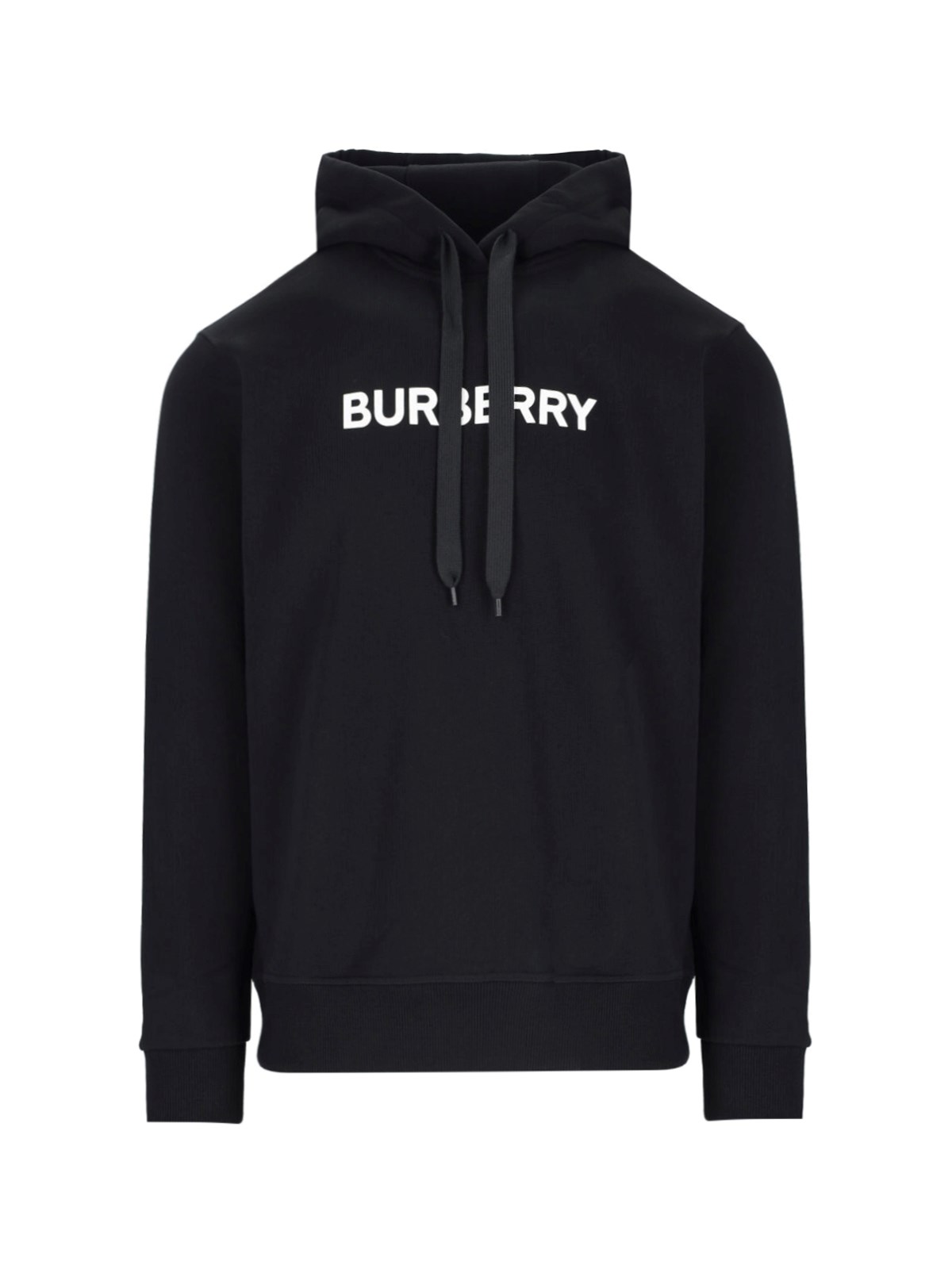 Shop Burberry Logo Sweatshirt In Black  