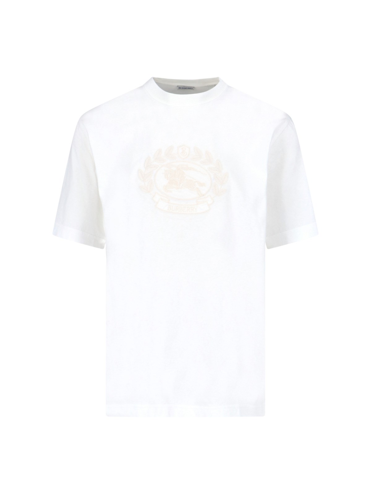 Burberry Men's "ekd" T-shirt In White