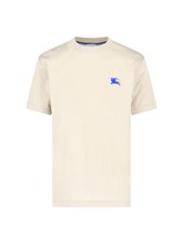 【BURBERRY】 ロゴ コットンジャージー ストライプTシャツ バーバリー アイコンストライプ トリム コットン Tシャツ