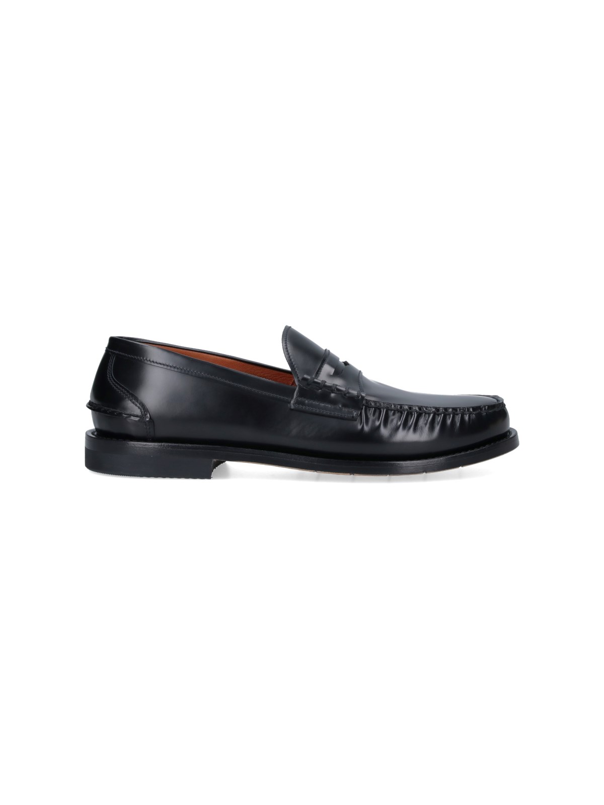 Premiata Pebbled-texture Slip-on Loafers In Black  