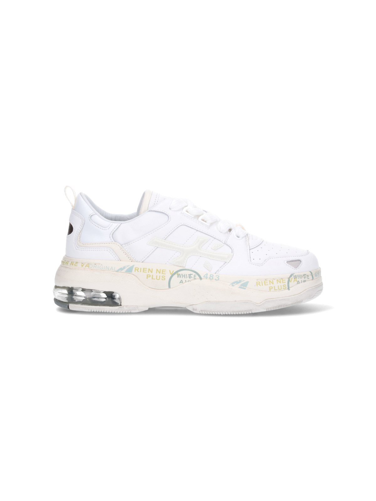 Shop Premiata 'sharky D' Sneakers In White