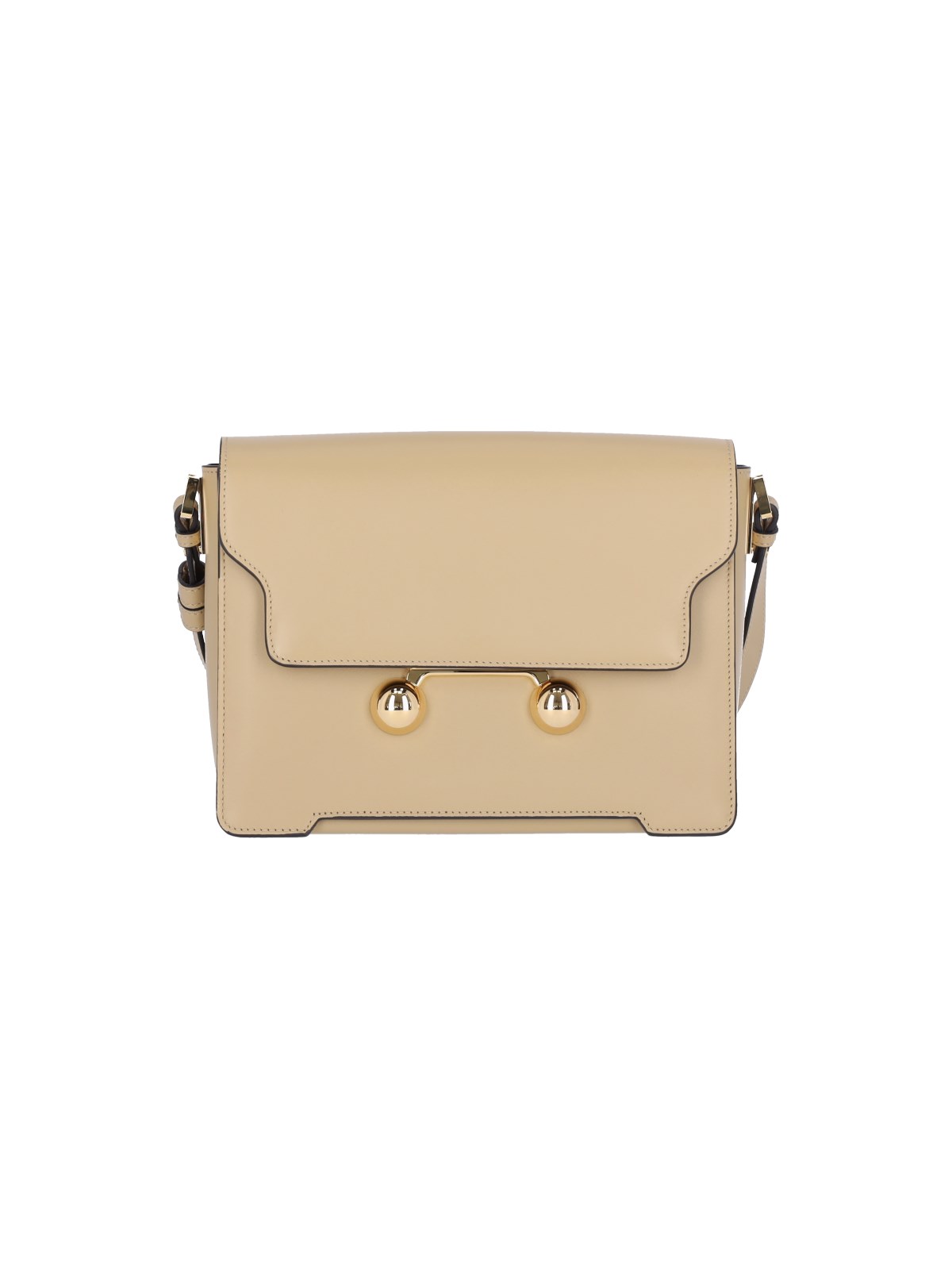 Shop Marni Medium Shoulder Bag "trunkaroo" In Brown