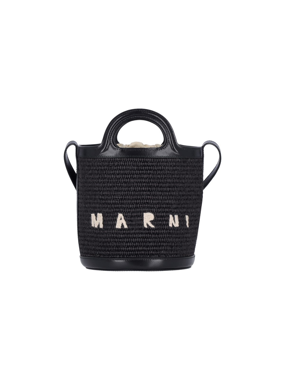 Marni Small Bucket Bag "tropicalia" In Animal Print
