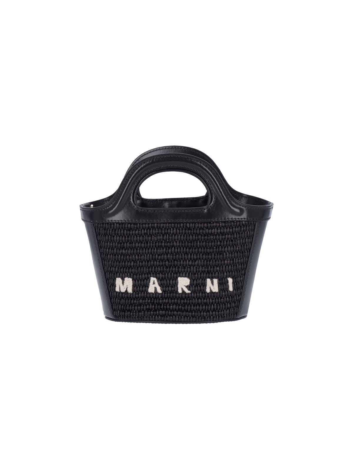 Marni Mini Tote Bag "tropicalia" In Black