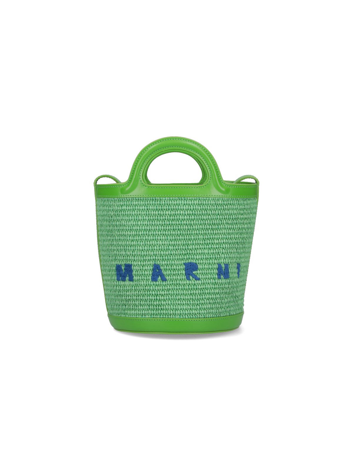 Marni Small Bucket Bag ‘tropicalia' In Green
