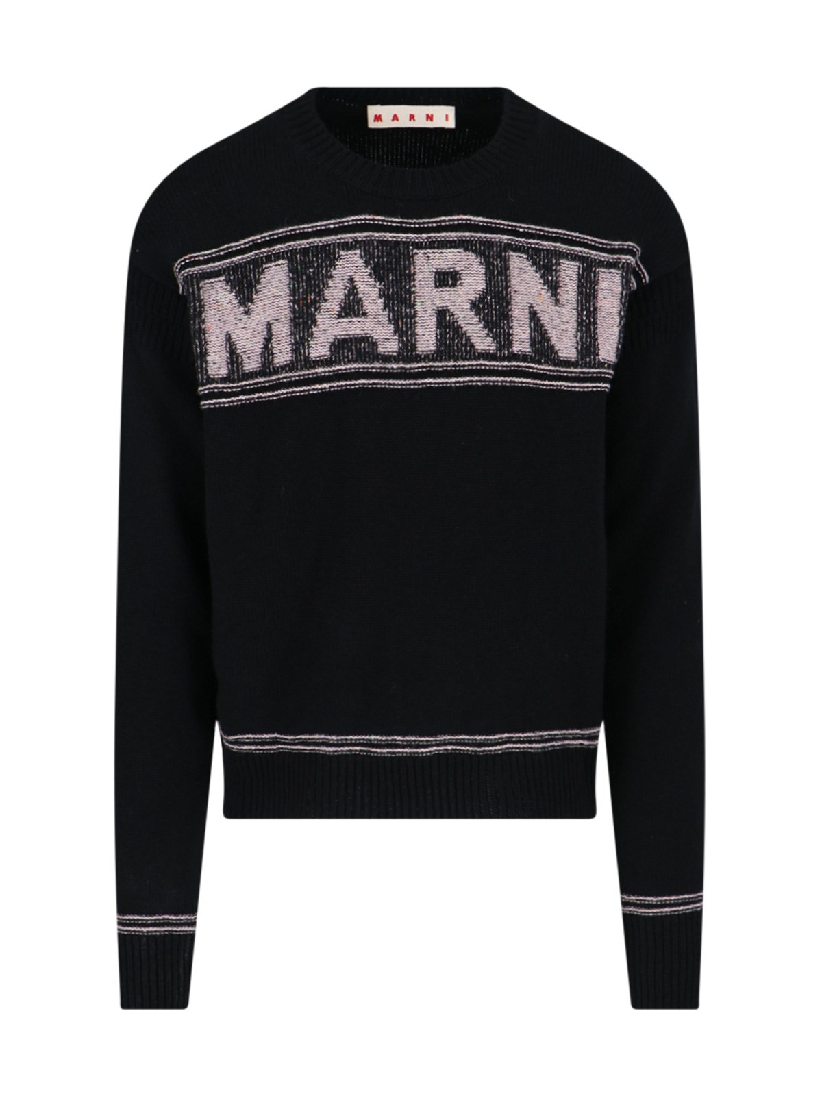 Marni Logo Sweater In Black