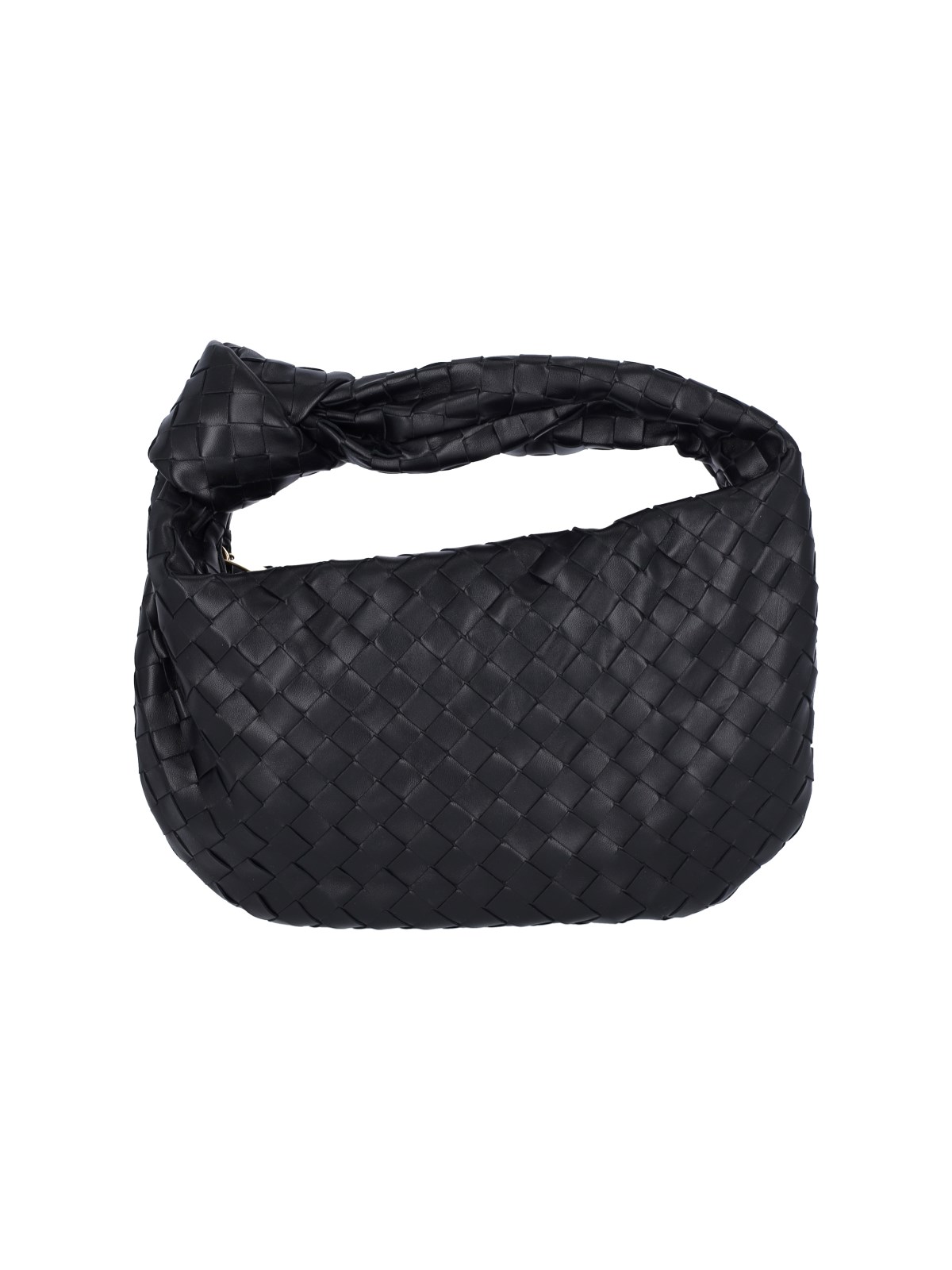 Bottega Veneta Teen Jodie Leather Bag In Black  