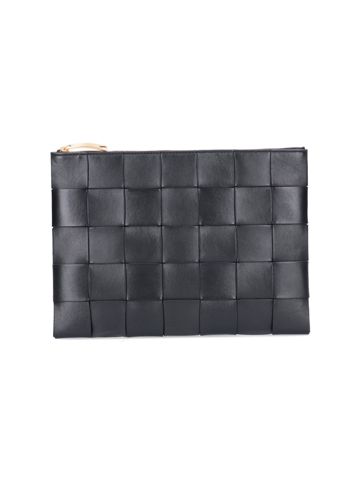 Bottega Veneta 'intrecciato' Pochette In Black