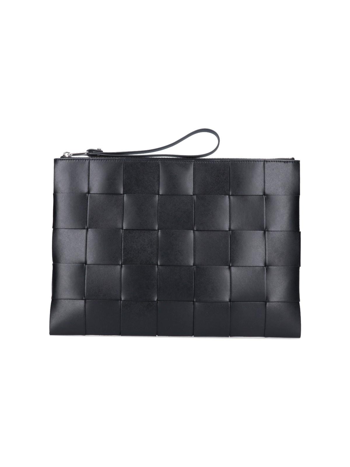 Bottega Veneta Intrecciato Pouch In Black