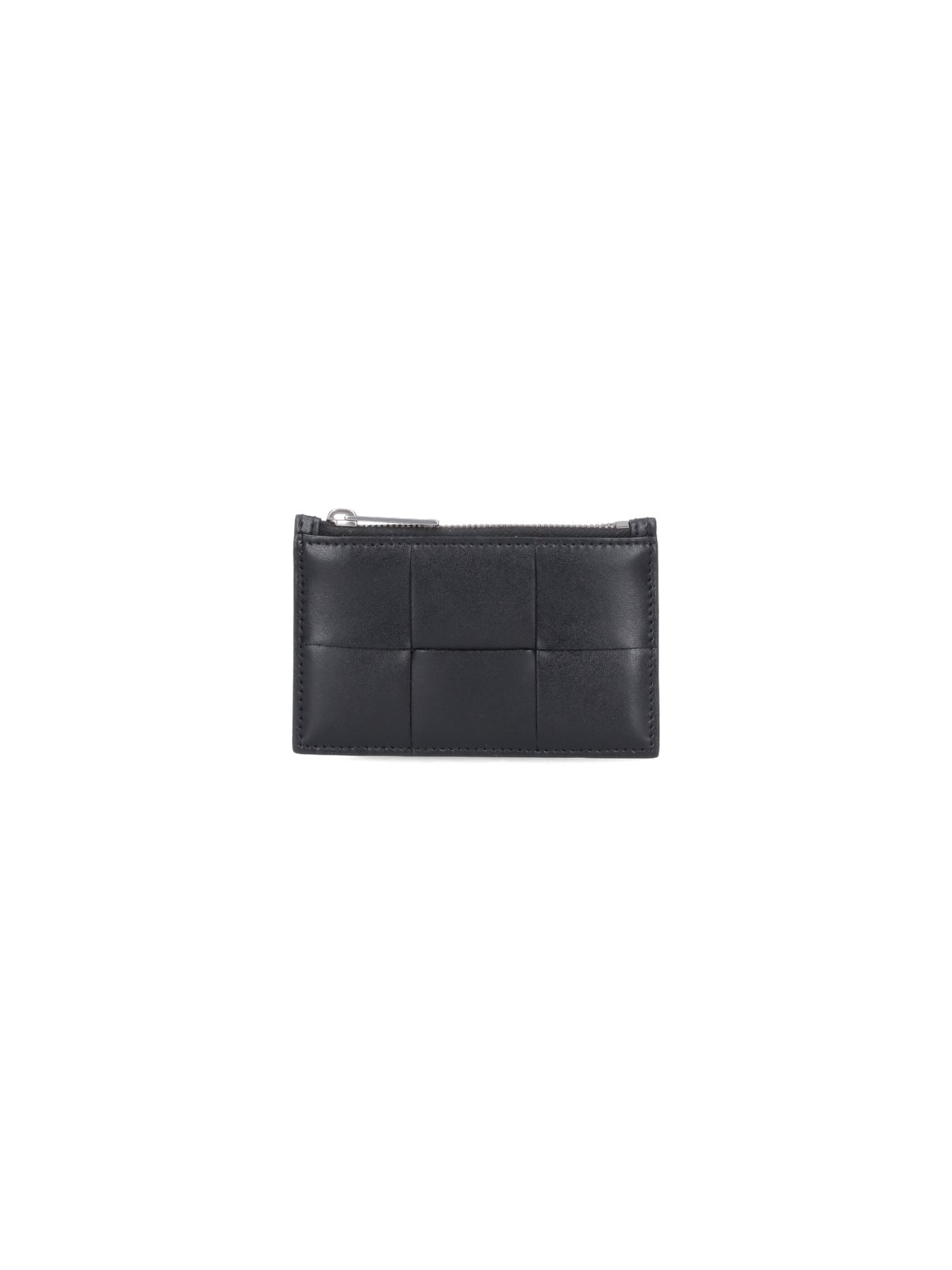 Shop Bottega Veneta Intrecciato Card Holder In Black  