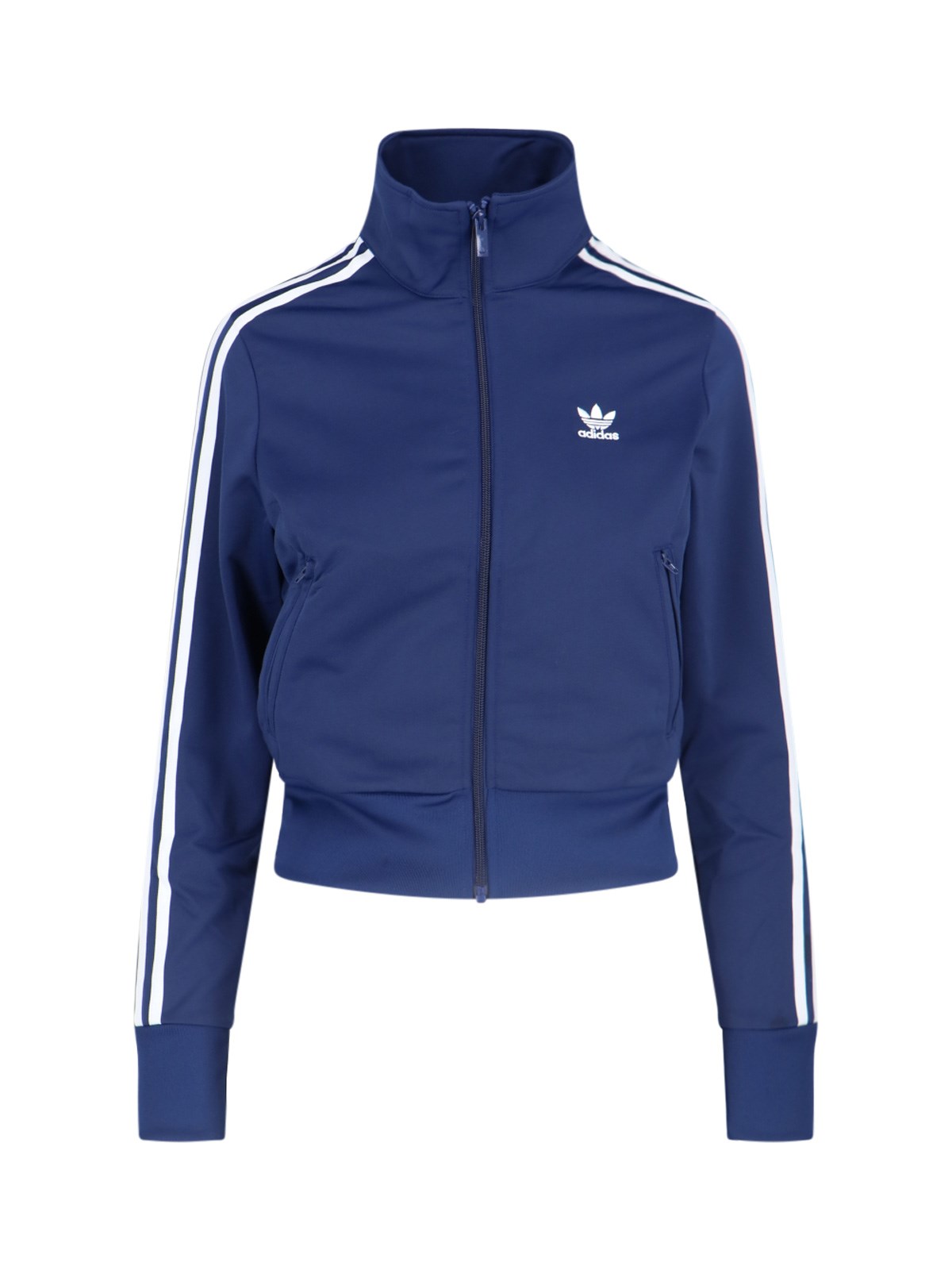 Shop Adidas Originals Logo Sweatshirt In Blue