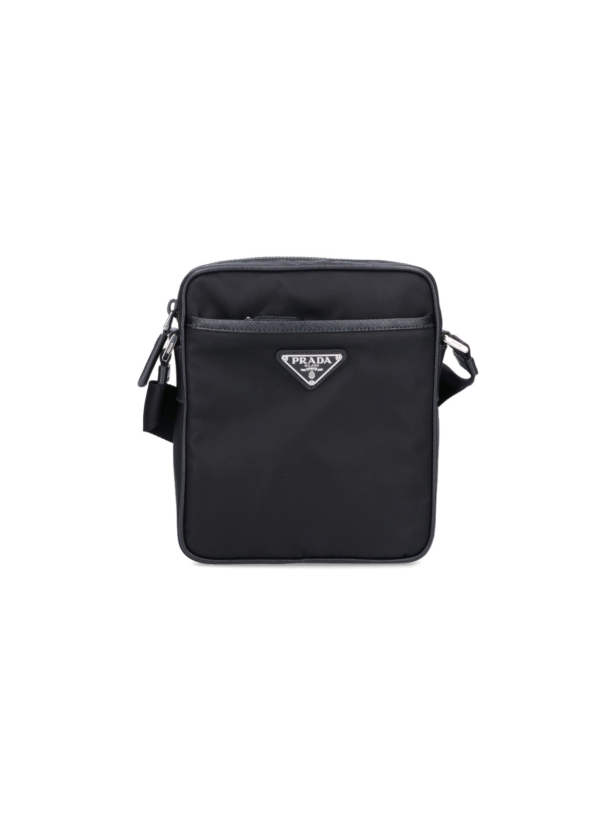Shop Prada Re-nylon Shoulder Bag In Black  
