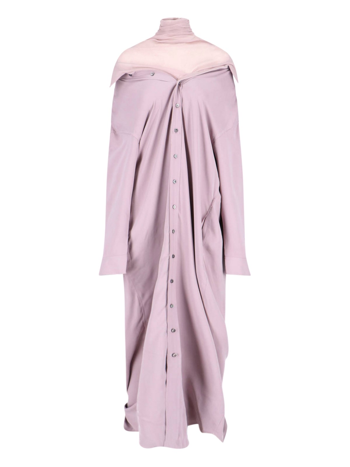 Shop Y/project Maxi Chemisier Dress In Pink