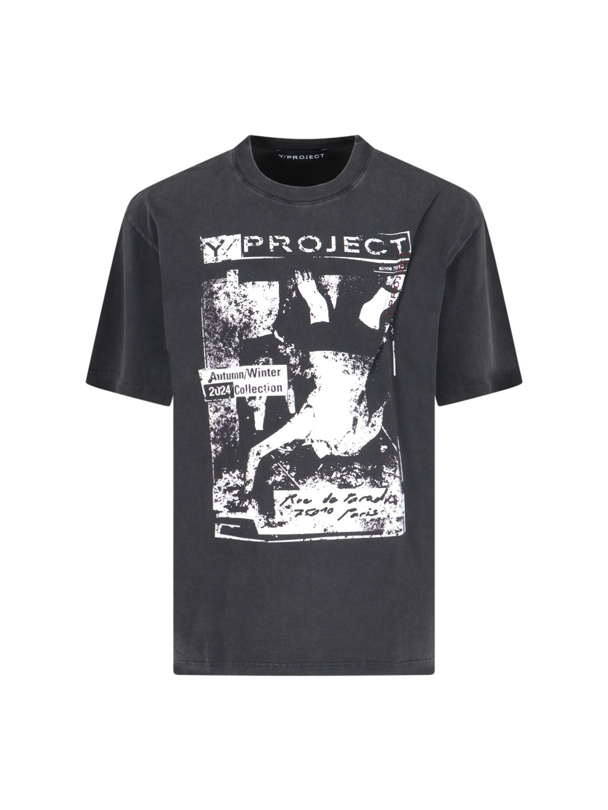 Shop Y/project "rock Band" Logo T-shirt In Black  