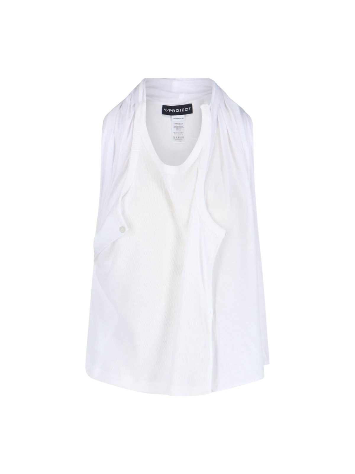 Shop Y/project Draped Tank Top In White