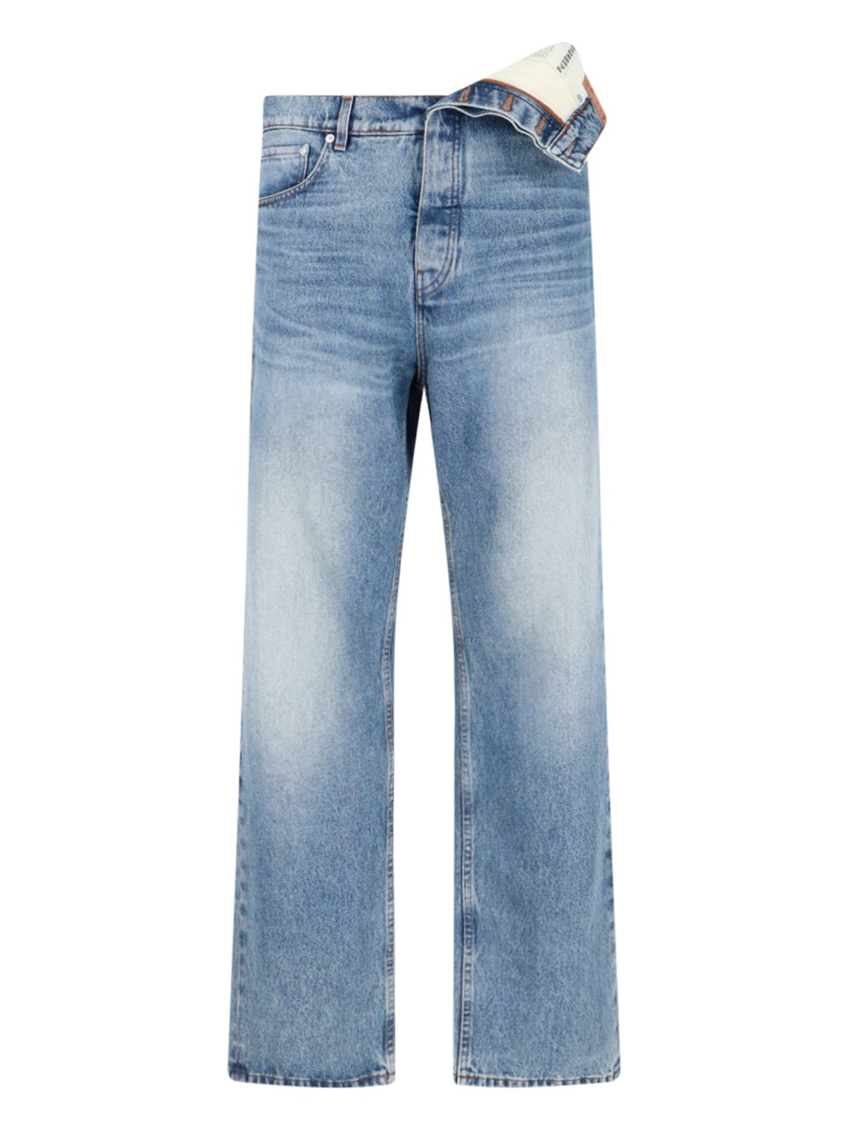 Shop Y/project Slim Jeans "evergreen" In Blue