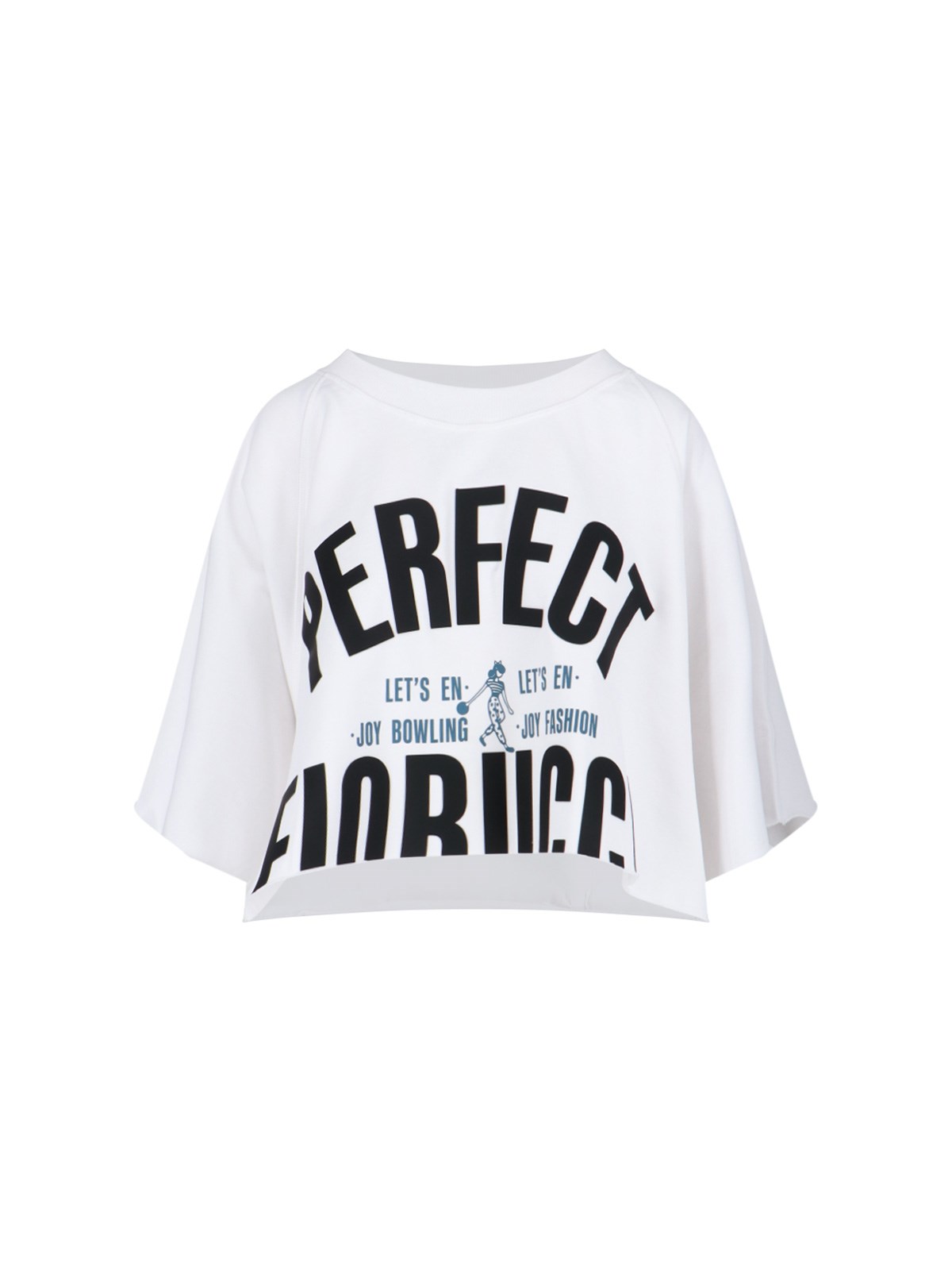 Fiorucci 'perfect' Crop T-shirt In White