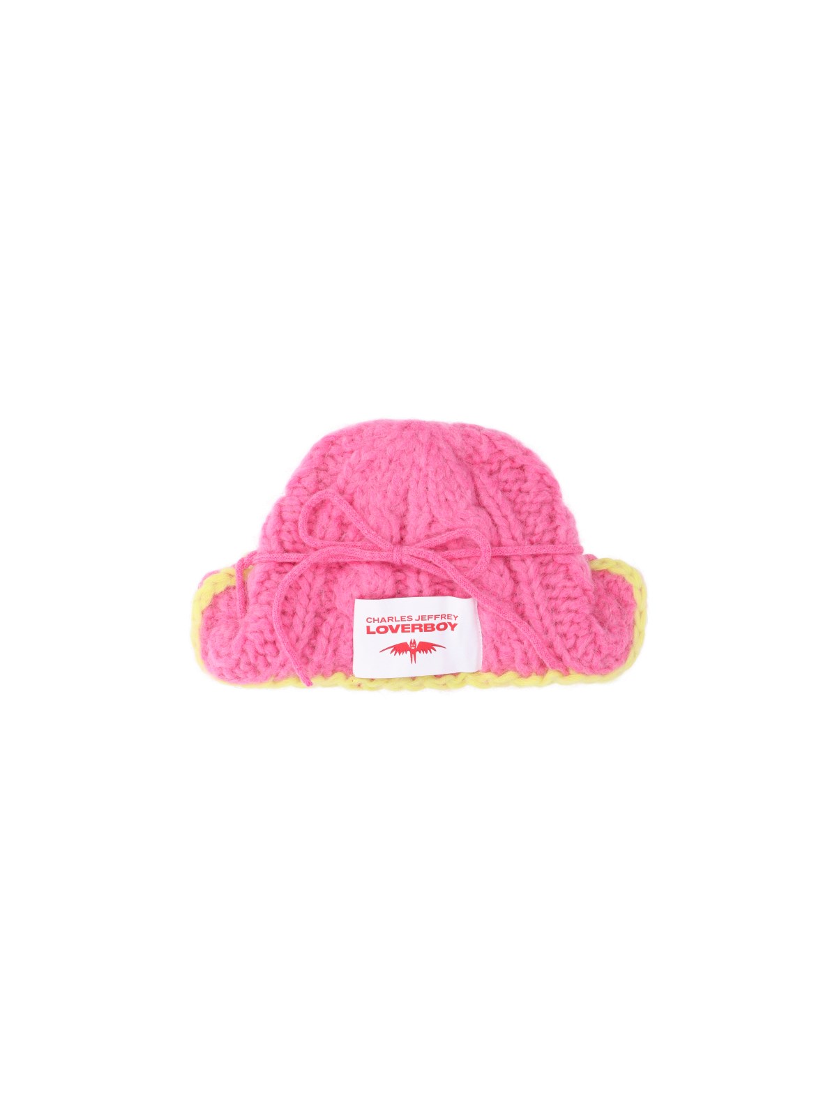 Shop Charles Jeffrey Loverboy Logo Beanie In Pink