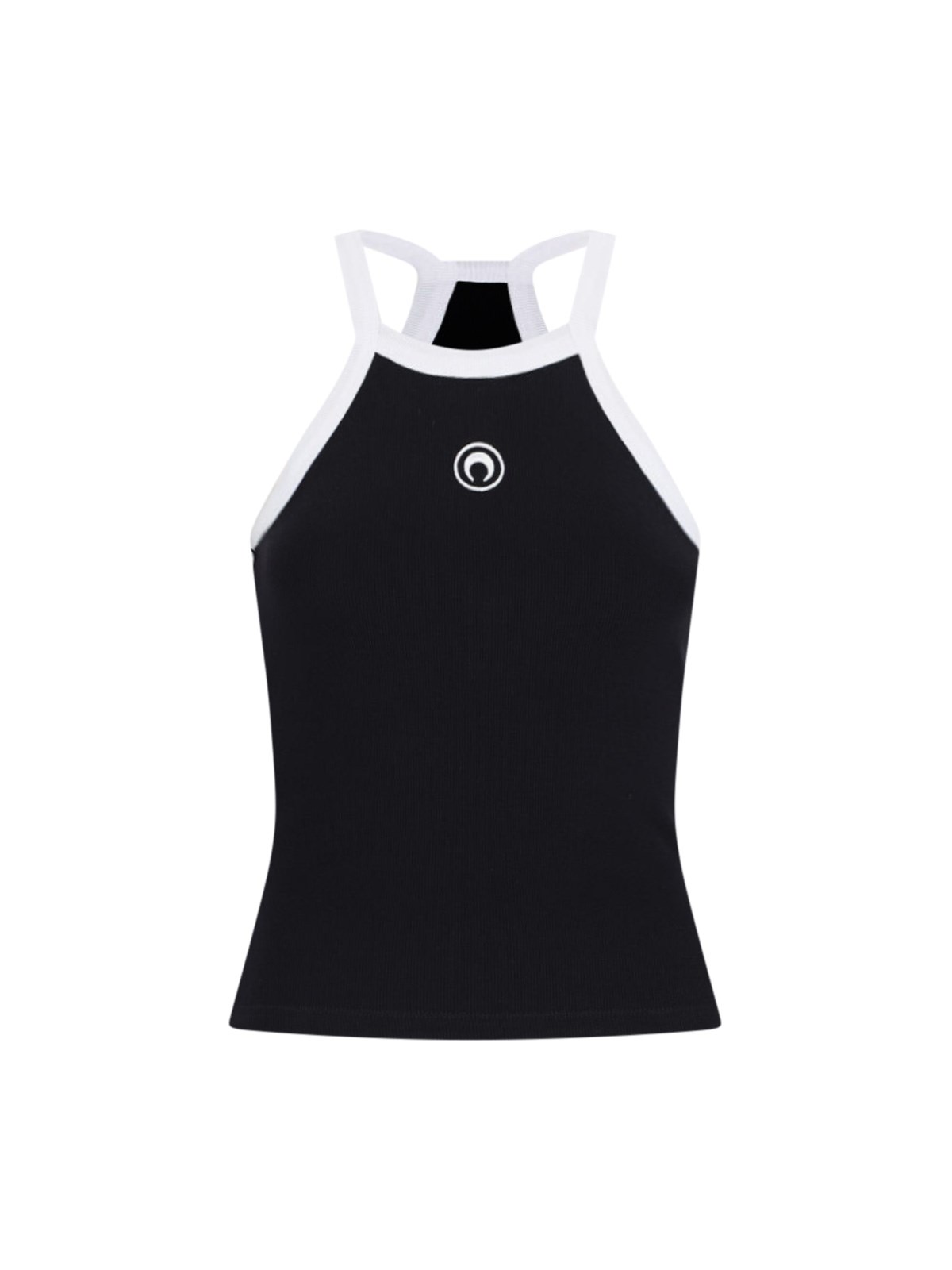 Shop Marine Serre Tank Top Logo In Black  