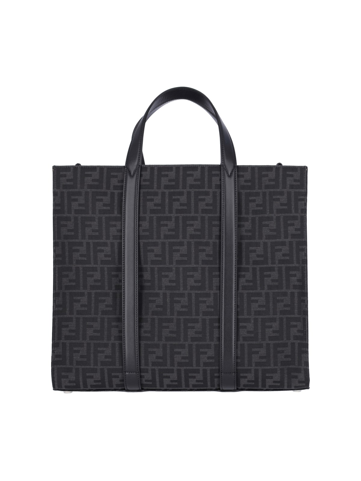 Shop Fendi - 'ff' Jacquard Shopper In Black  