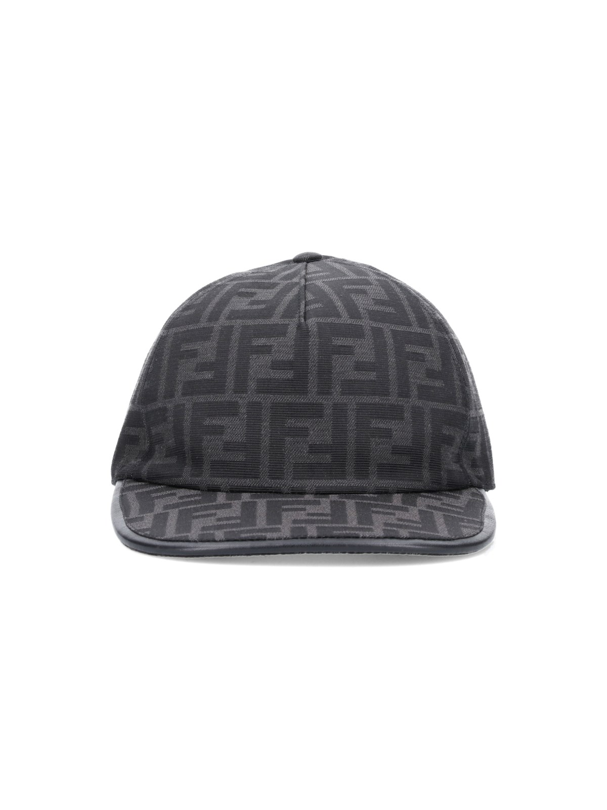 Shop Fendi Logo Baseball Cap In Black  