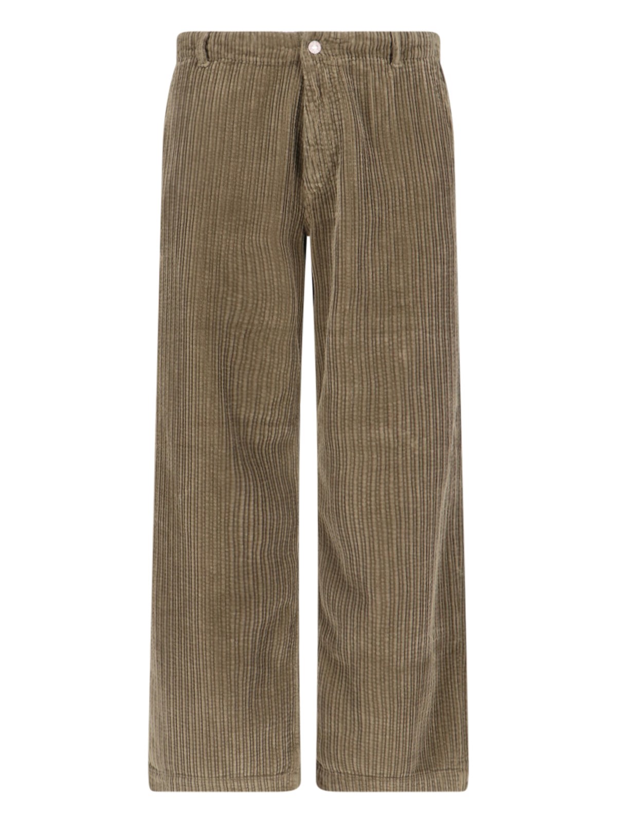 Shop Erl Corduroy Straight Pants In Brown