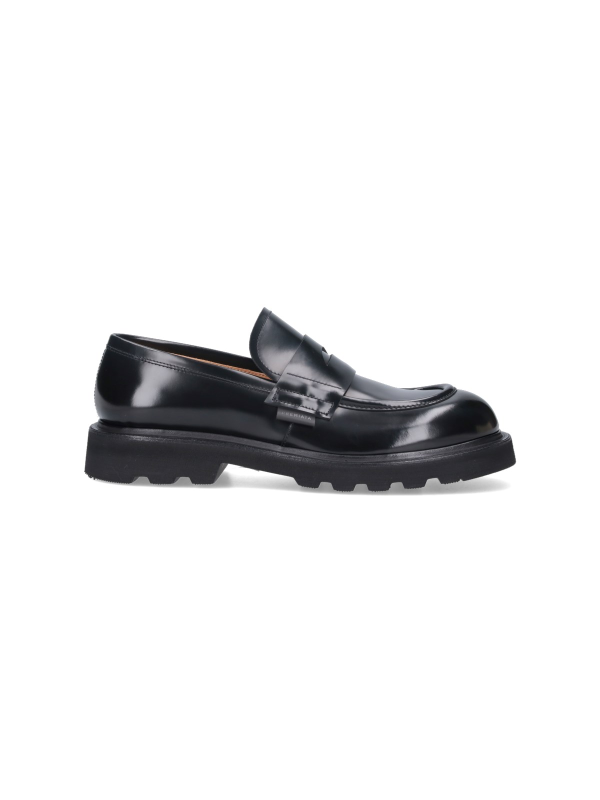 Shop Premiata Leather Loafers In Black  