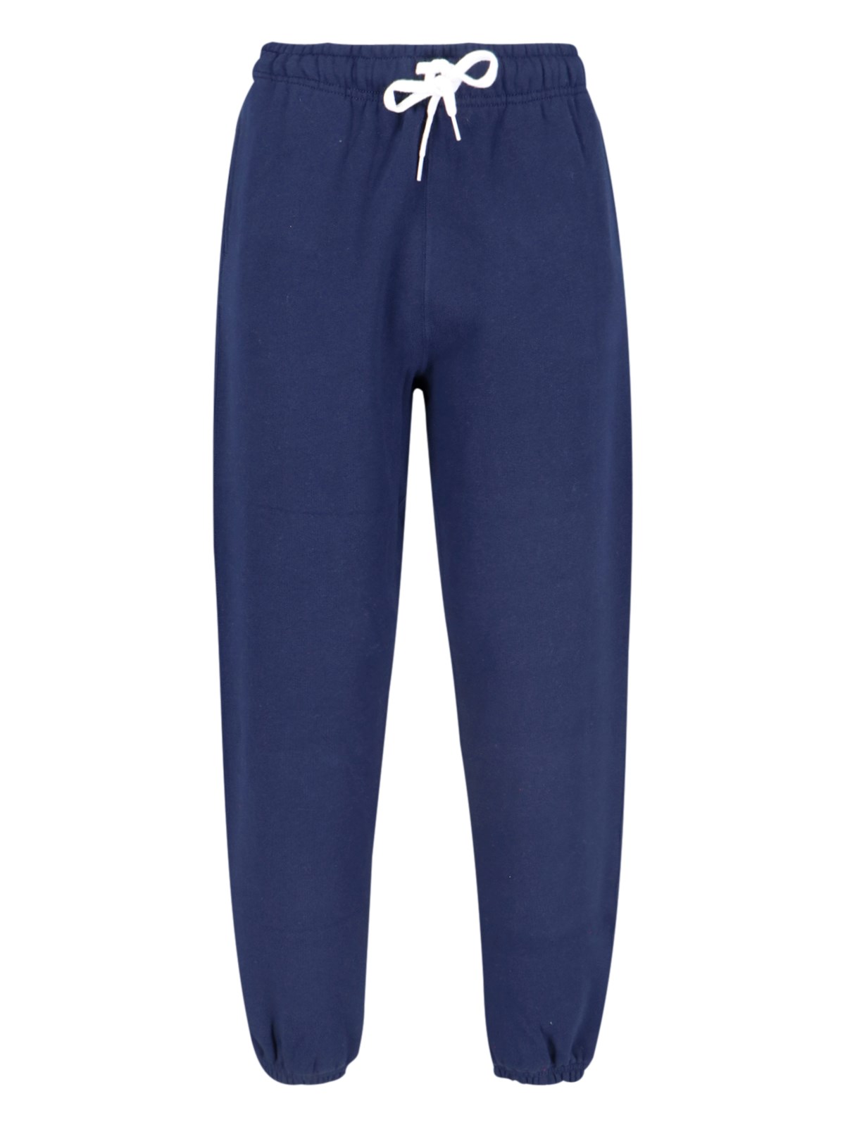 Shop Polo Ralph Lauren Logo Track Pants In Blue