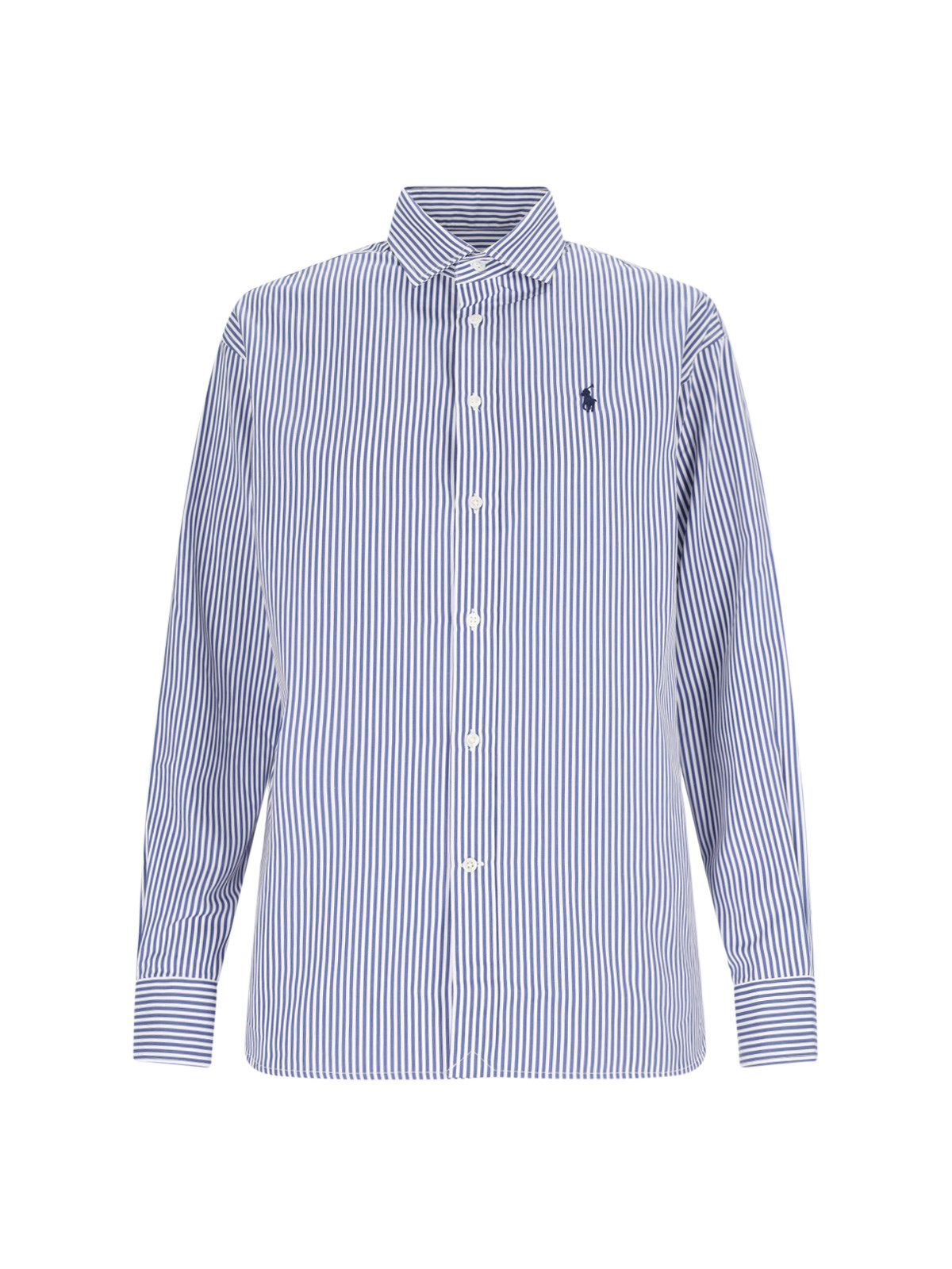 Shop Polo Ralph Lauren Striped Shirt In Blue