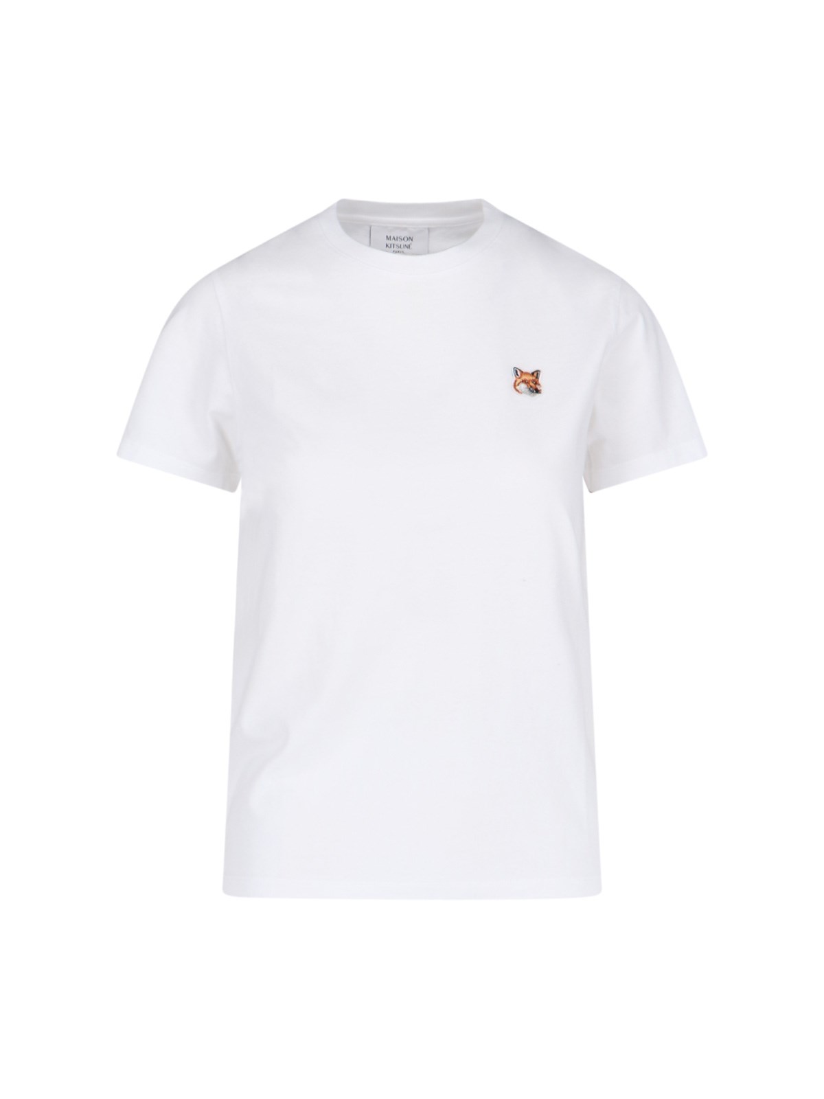 Shop Maison Kitsuné 'fox Head' T-shirt In White