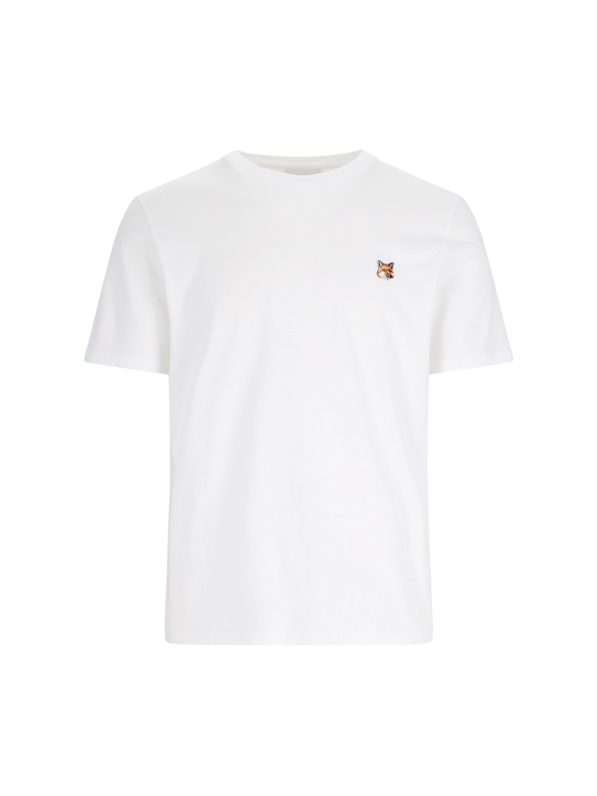 Shop Maison Kitsuné 'fox Head' T-shirt In White